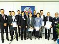 Die Preisträger des Studienpreises. Foto: AFCEA Bonn